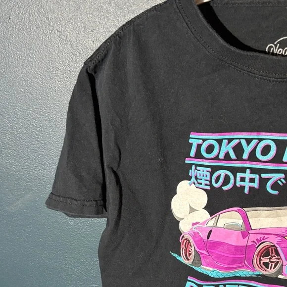 Kids Black Tokyo Riders Graphic Tee - Picture 4 of 6